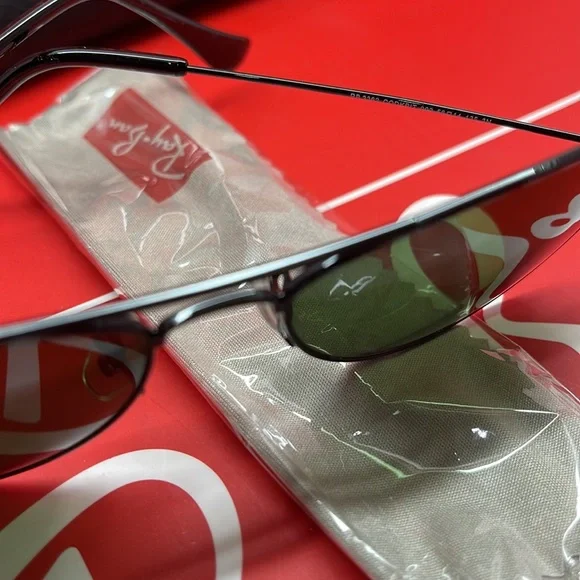 BNIB Rayban Cockpit 3362 Unisex Black with G-15 (green) Lenses - Picture 6 of 8